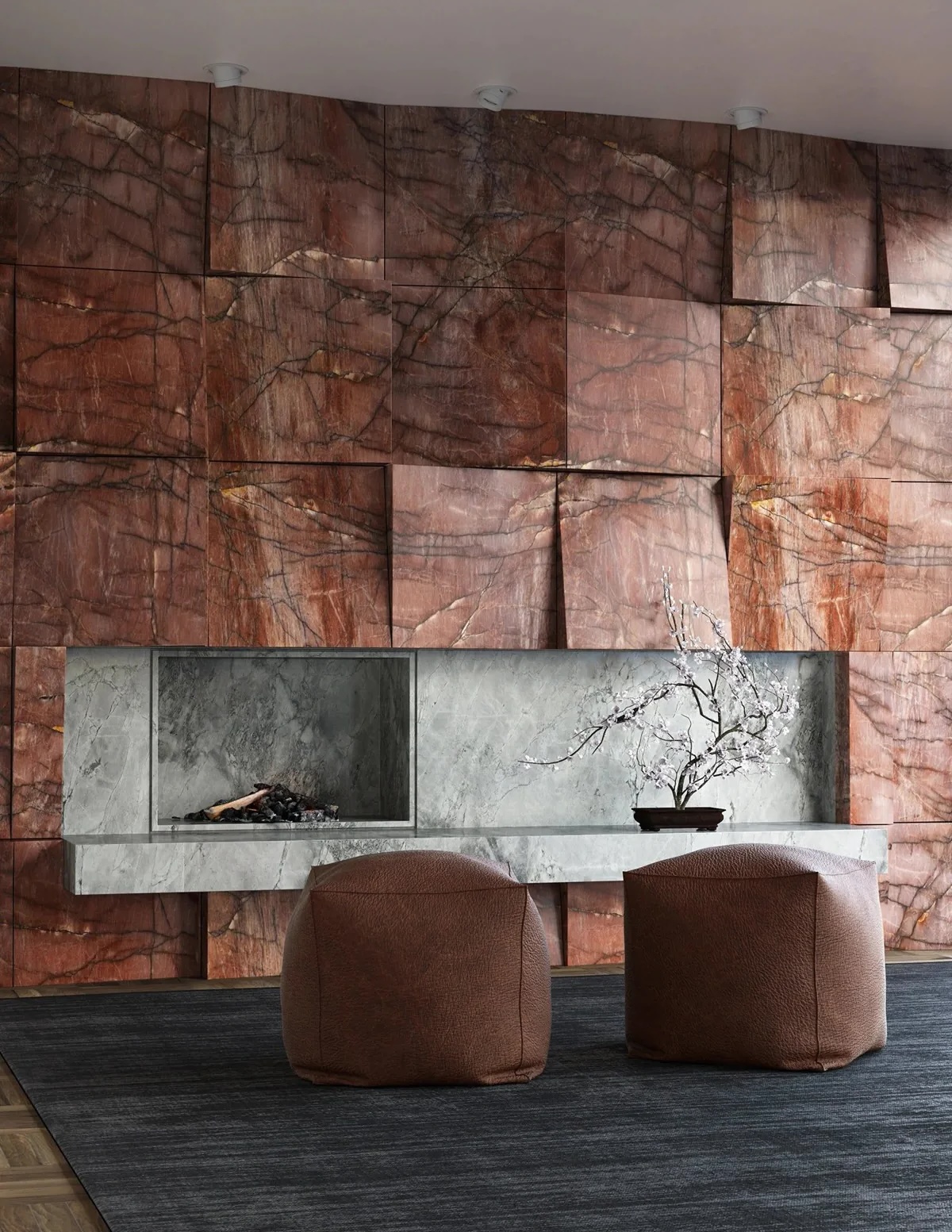 Thi công Granite ốp vách phòng khách ảnh hưởng đến báo giá