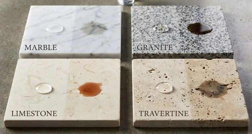 Chống thấm đá marble trước khi thi công