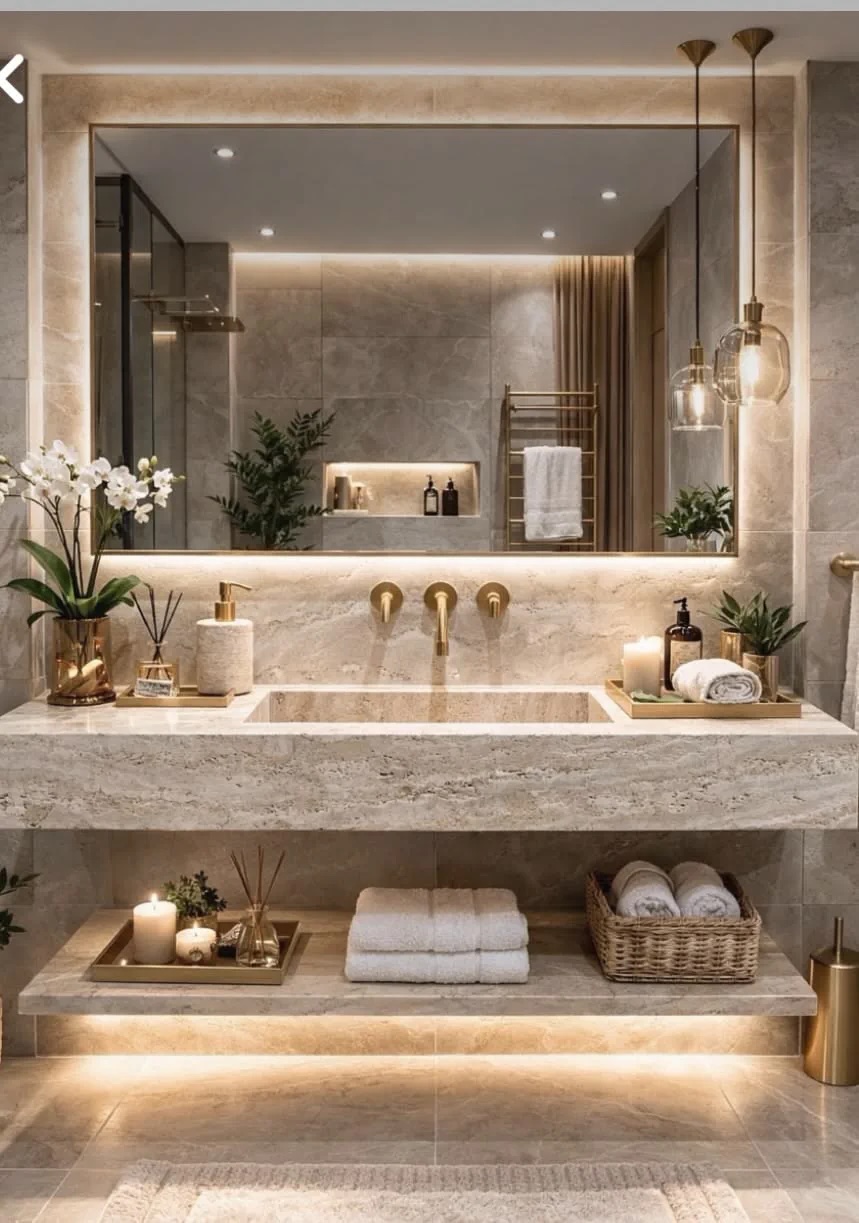 Đá granite lavabo khách sạn và biệt thự hoàn thiện