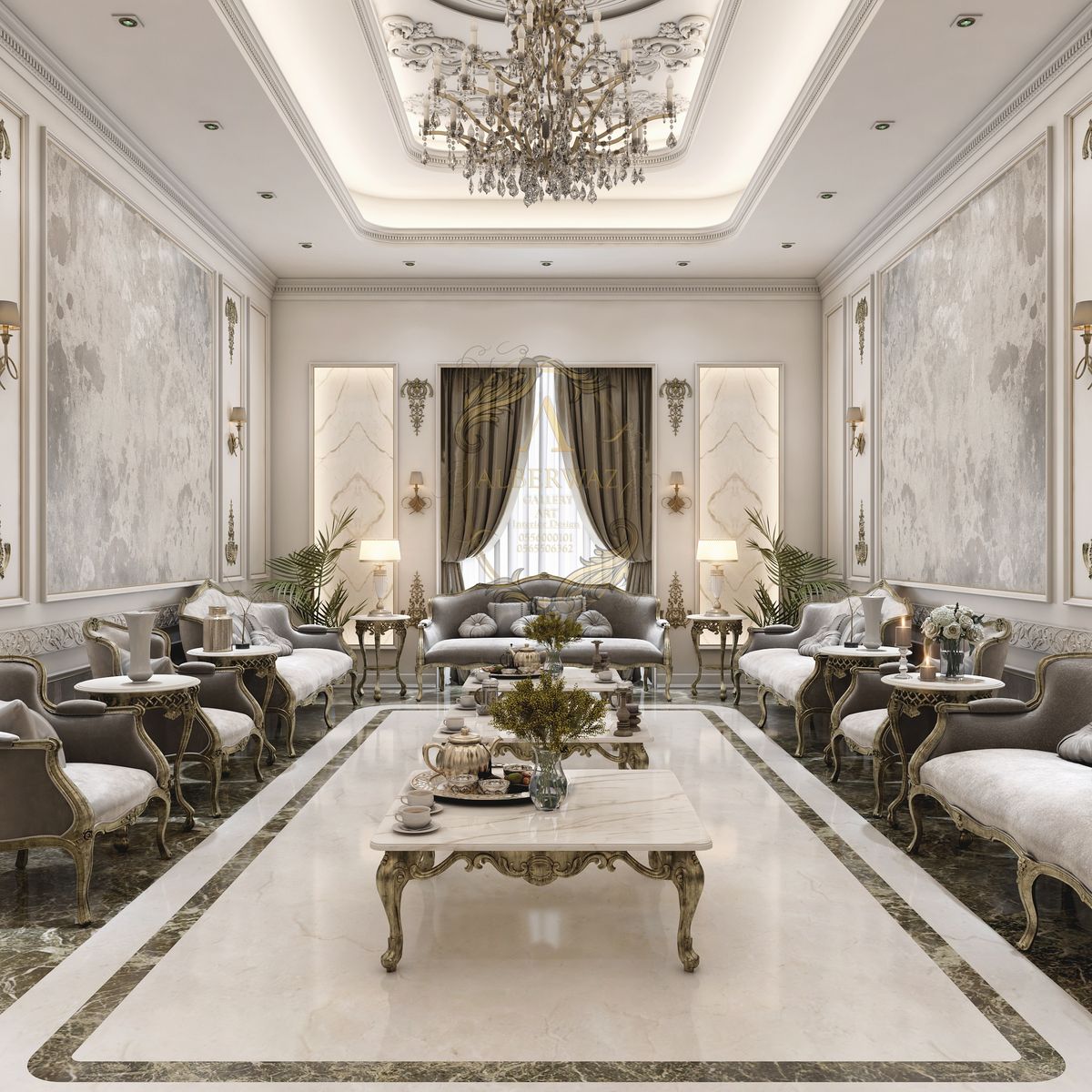 Quy trình thi công đá marble lát sàn sảnh biệt thự