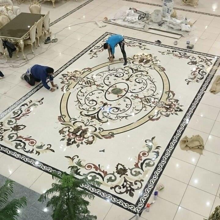 Thi Công Đá Marble Lát Sàn Sảnh Biệt Thự Cao Cấp