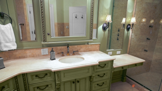 Đá lavabo thiết kế sang trọng cho phòng tắm biệt thự