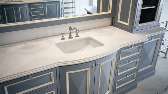 Đá lavabo phòng tắm cao cấp phong cách tân cổ điển