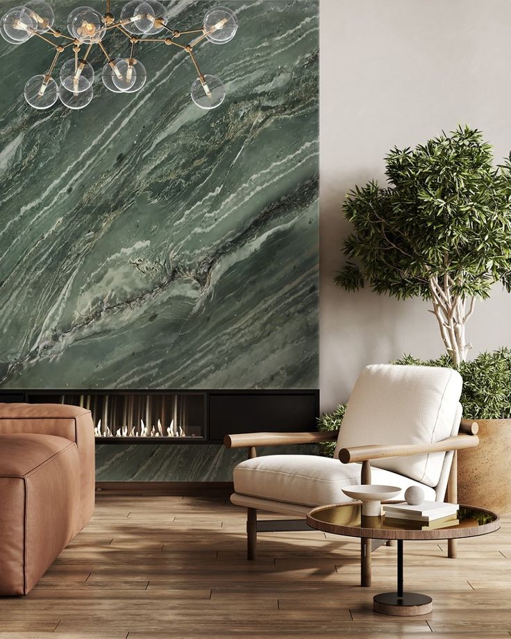 Slab đá Quartzite tự nhiên phù hợp ốp vách và mảng tường lớn