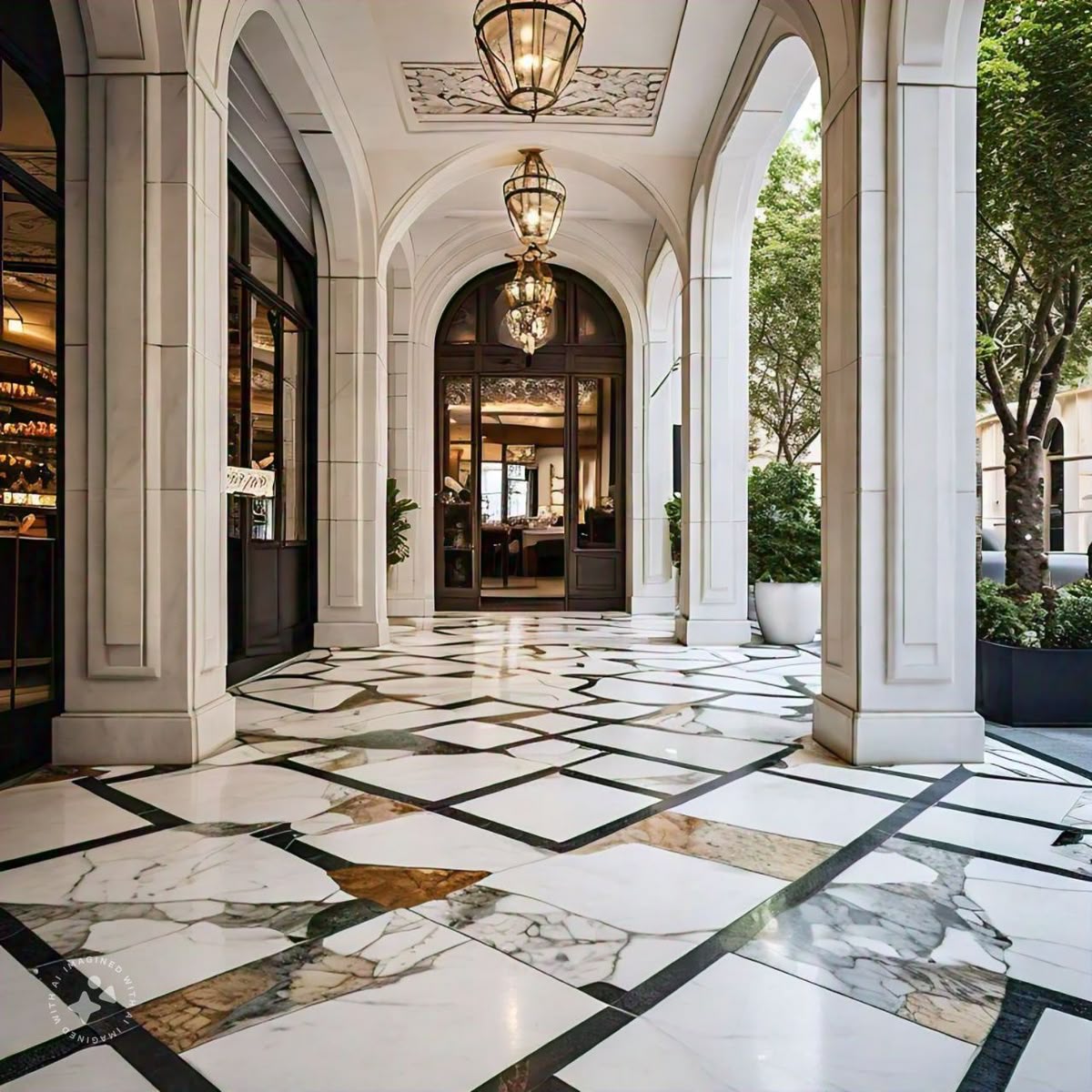 Đá marble và granite làm đá hoa văn cao cấp