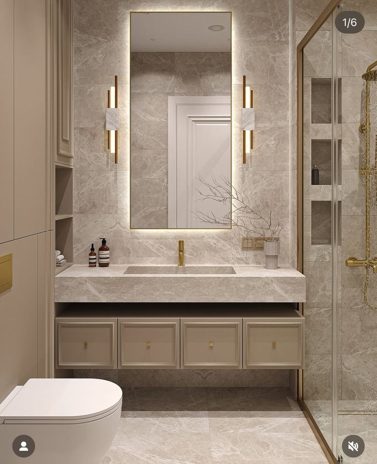 Đá tự nhiên ốp phòng tắm cao cấp cho biệt thự và căn hộ luxury